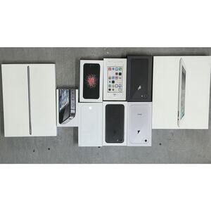 Lot 9 Empty Apple Boxes iPhone iPad Mixed Lot